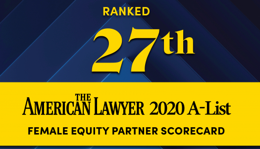 Ranked 27th
The American Lawyer 2020 A-List banner